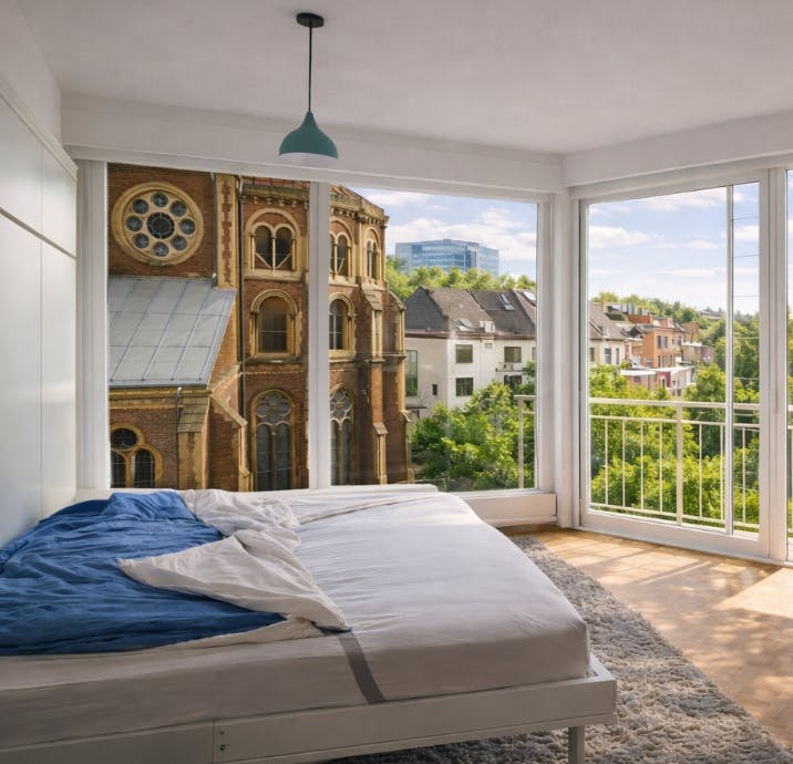 Garsonieră de închiriat pentru 925 EUR pe lună în Antwerpen, Charlottalei