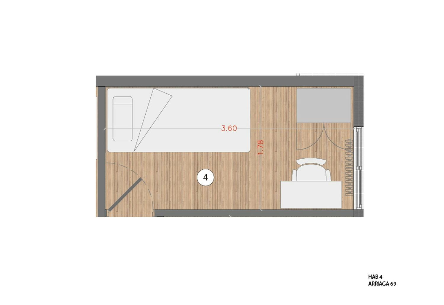 Apartment Madrid, 1 bed, 6m² — photo 21