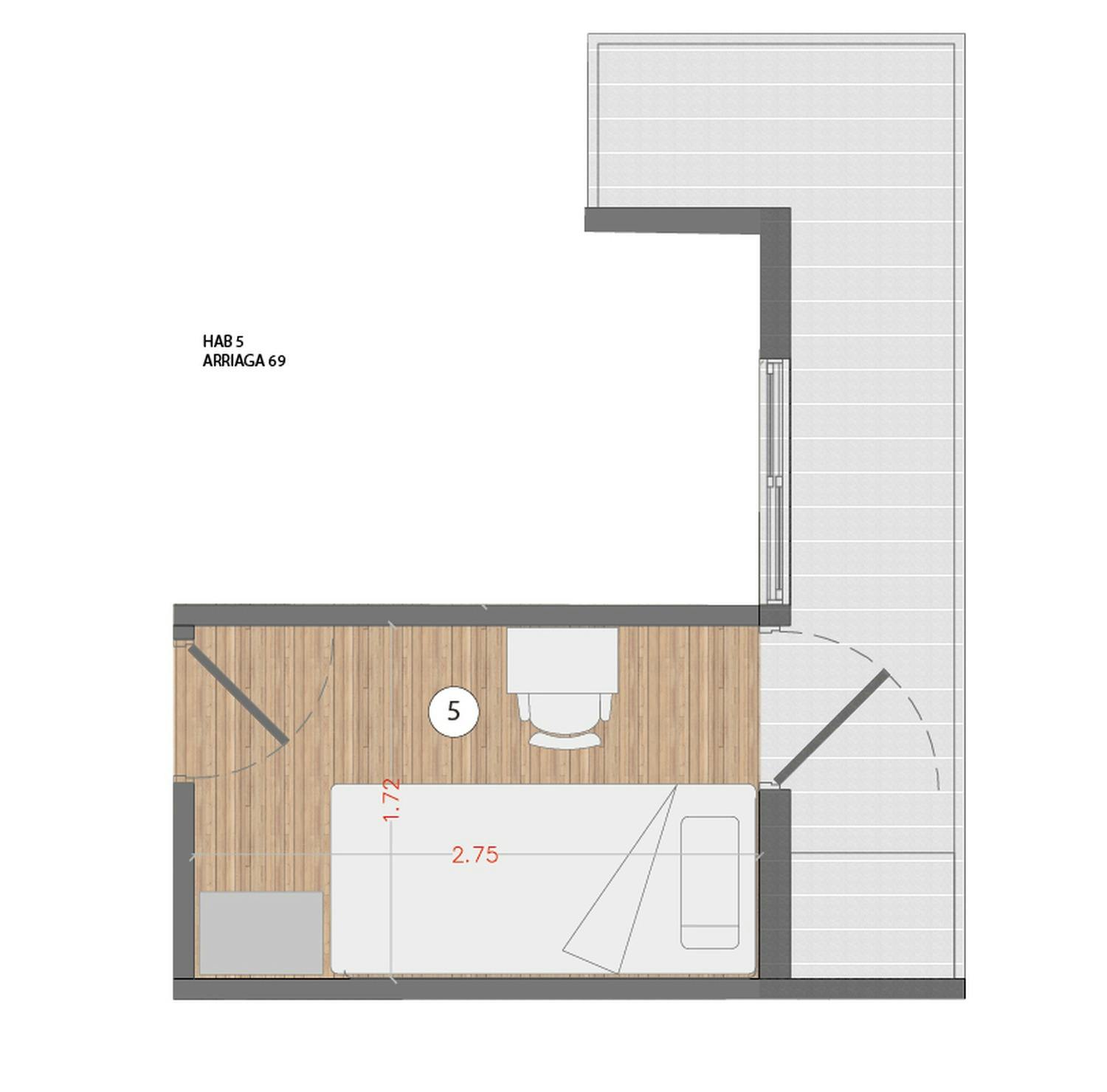 Apartment Madrid, 1 bed, 5m² — photo 19