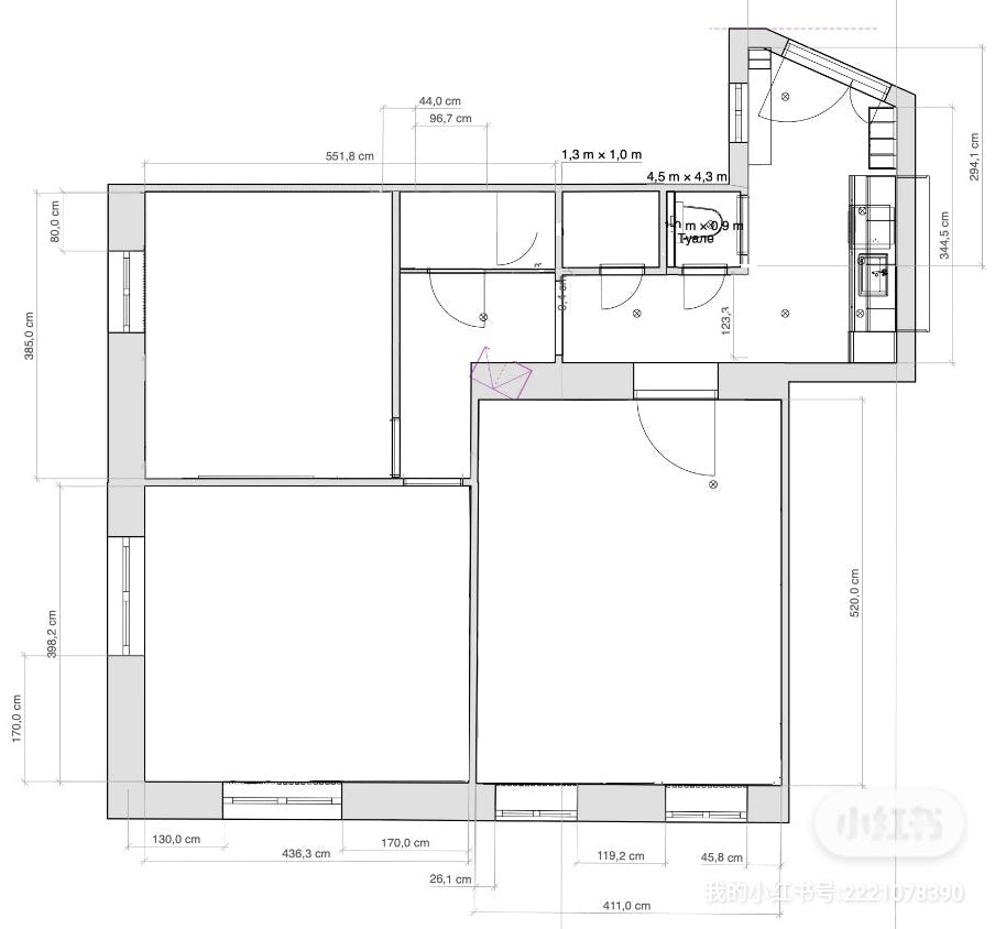 Apartment Vienna, 1 bed, 22m² — photo 3