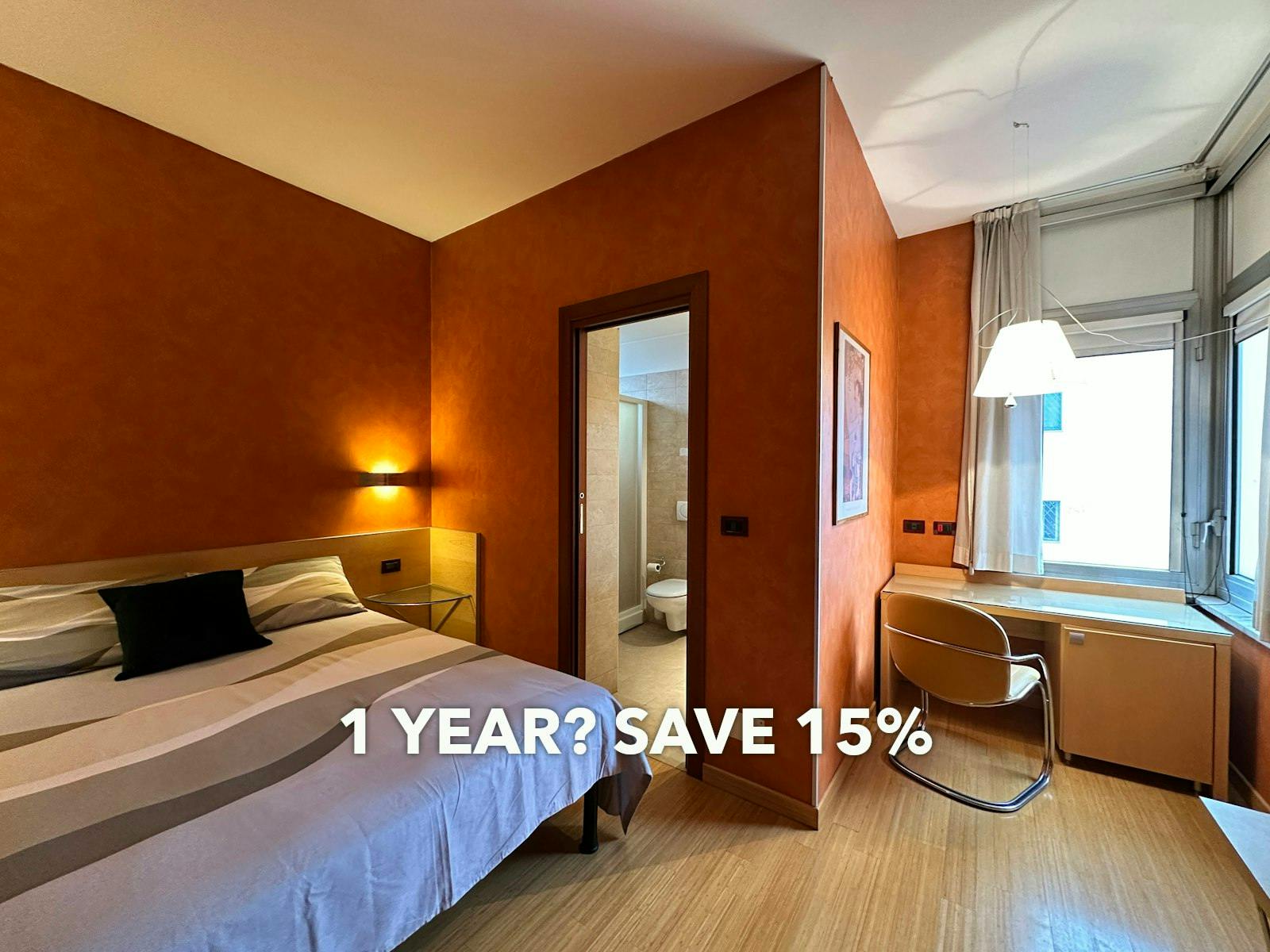 Chambre simple Turin, 1 chambre, 13m² — photo 3