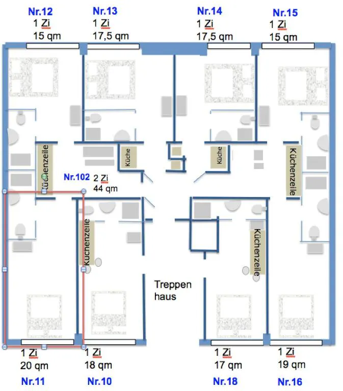 3-Bedroom Apartment in Virchowstraße, Hamburg (1585870) DOCUMENTATION
