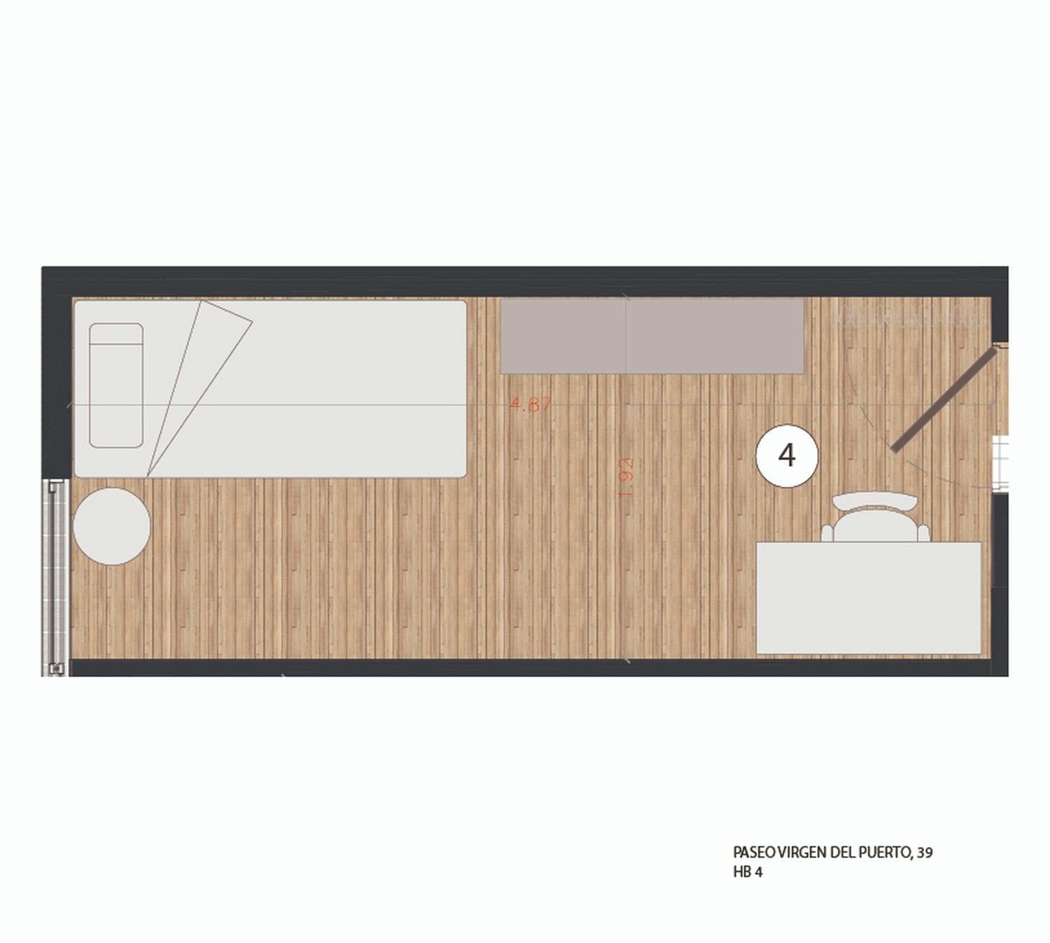 Apartment Madrid, 1 bed, 9m² — photo 7