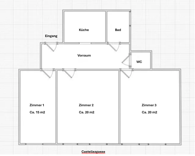 3-Bedroom Apartment in Castellezgasse, Vienna (1587765) room image 1