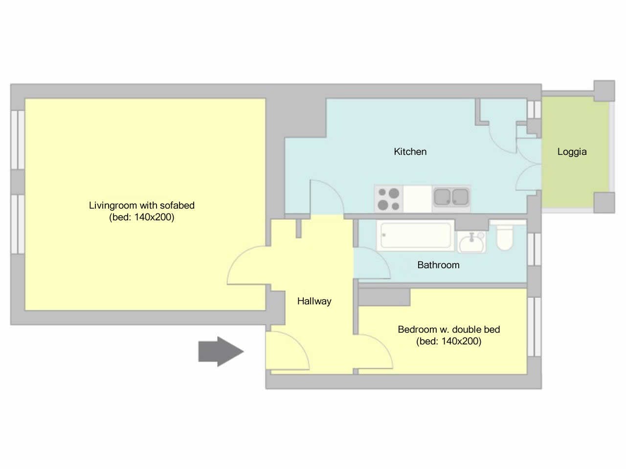 Apartment Berlin, 1 bed — photo 19