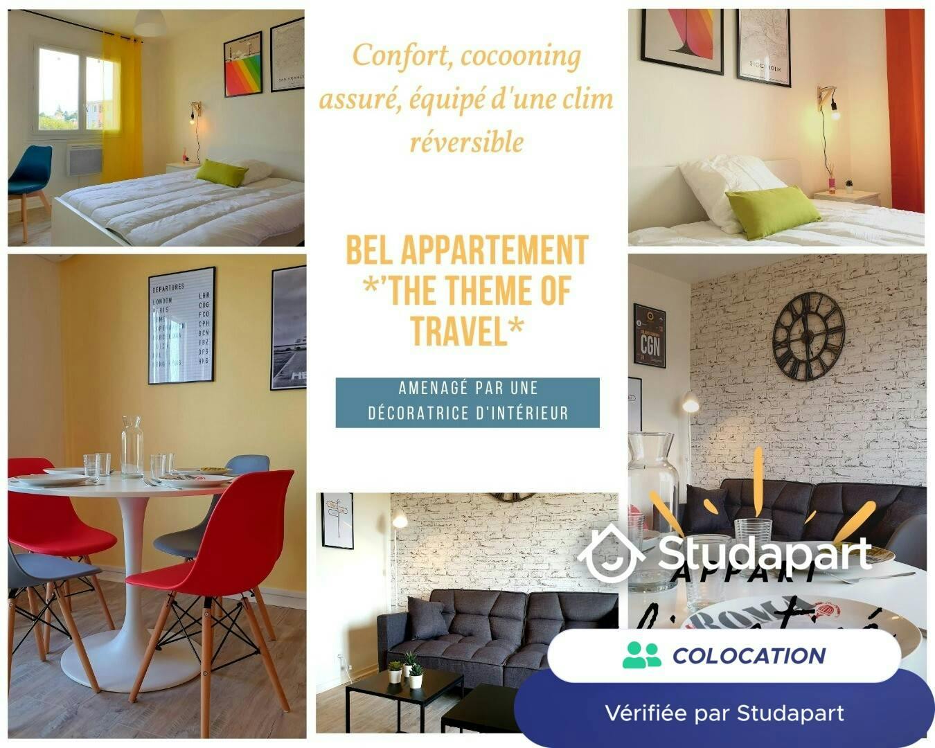 Отдельная комната сдается в аренду за 425 € в месяц в Valence, Rue Général Chanzy