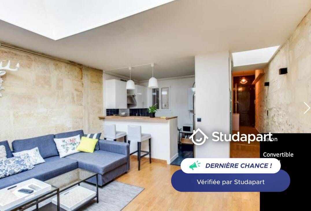 House for rent for €1,150 per month in Bordeaux, Cours d'Alsace-et-Lorraine