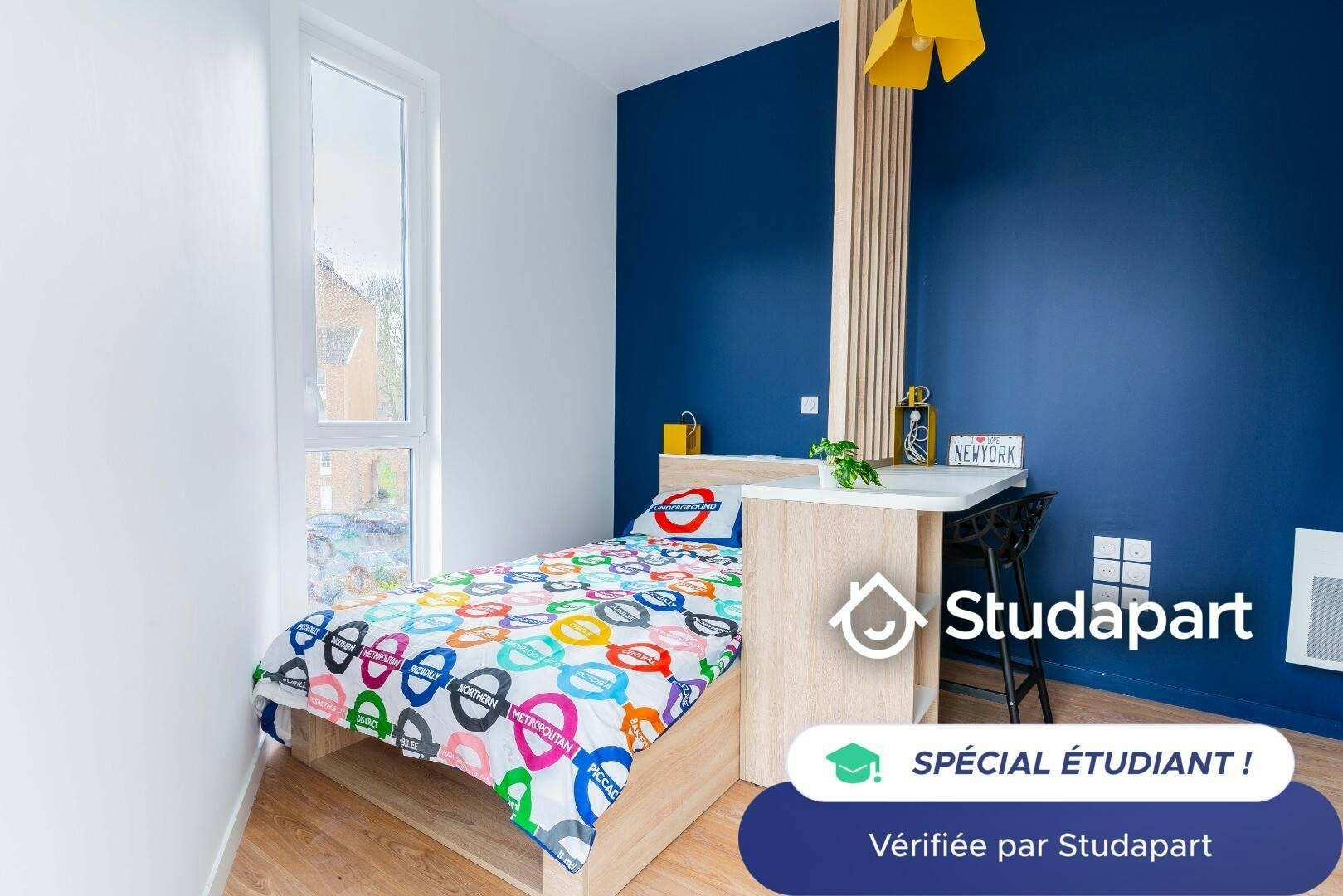 WG-Zimmer zu mieten für 600 € pro Monat in Villeneuve-d'Ascq, Rue des Vétérans