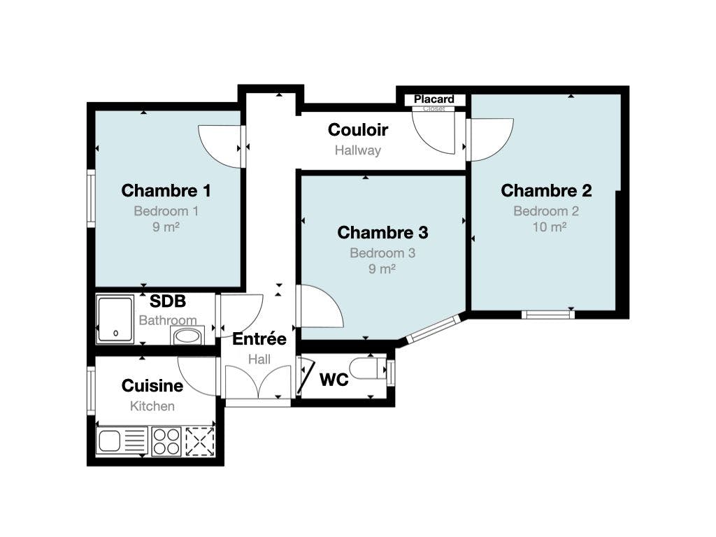 Apartment Paris, 1 bed, 10m² — photo 6