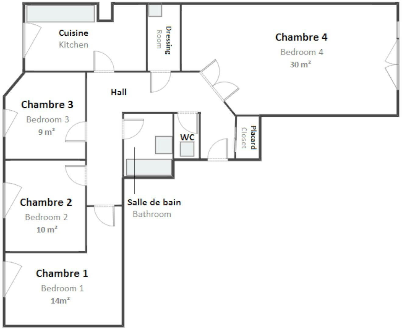 Apartment Lyon, 1 bed, 9m² — photo 2