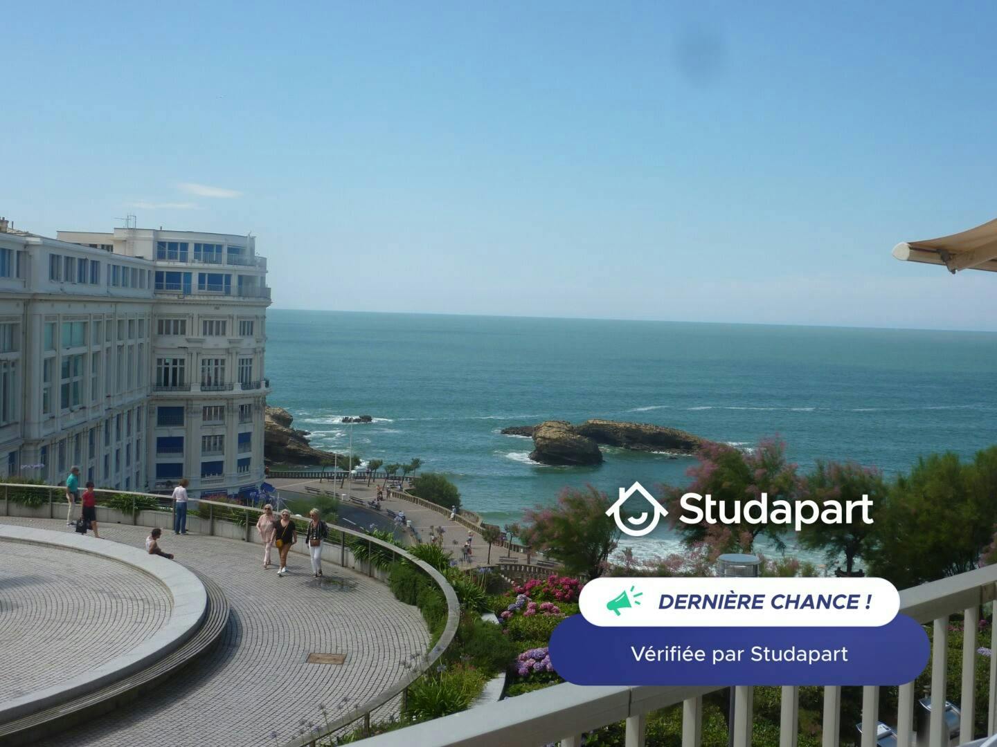Apartament de închiriat pentru 490 EUR pe lună în Biarritz, Place Bellevue