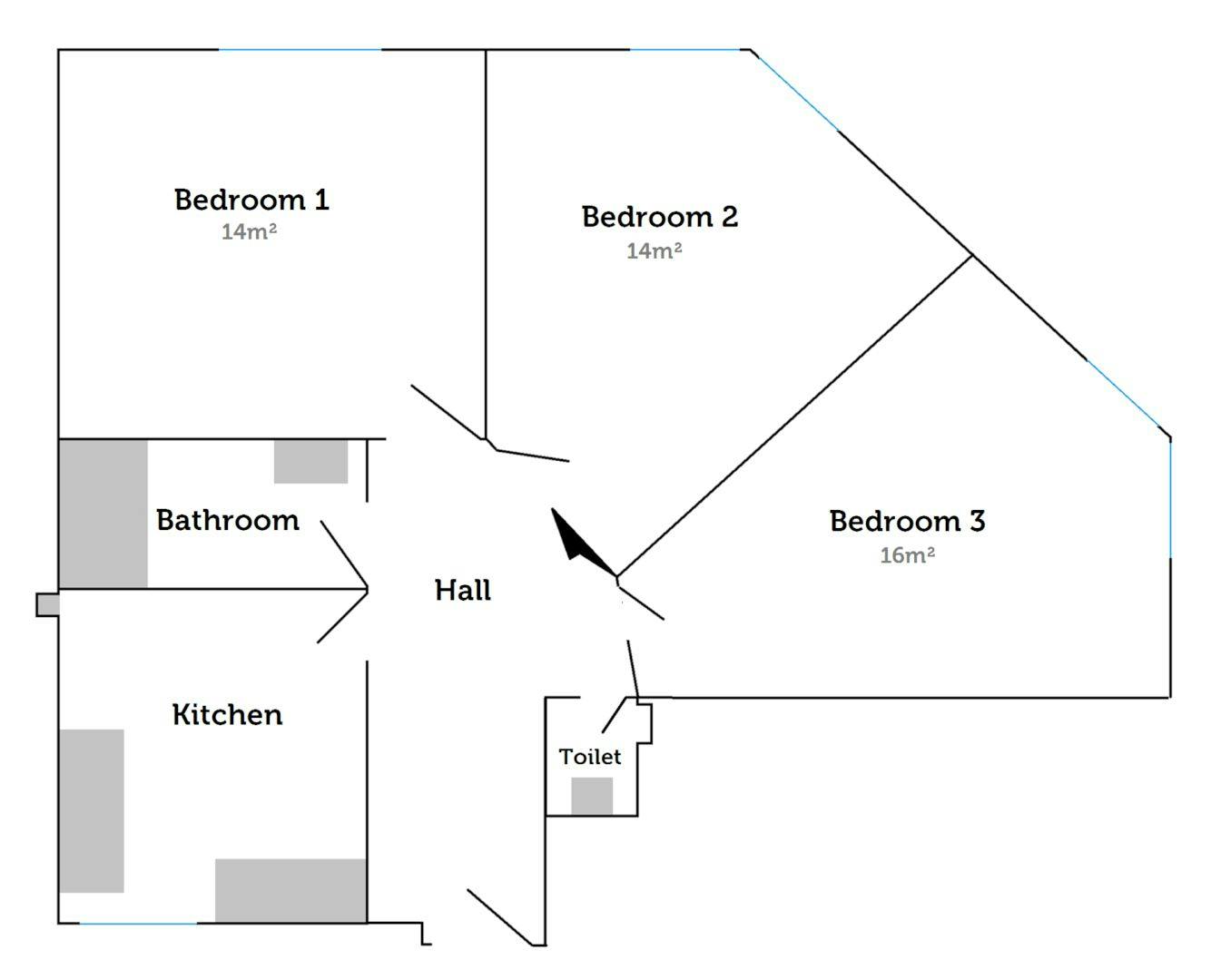 Apartment Lyon, 1 bed, 14m² — photo 3