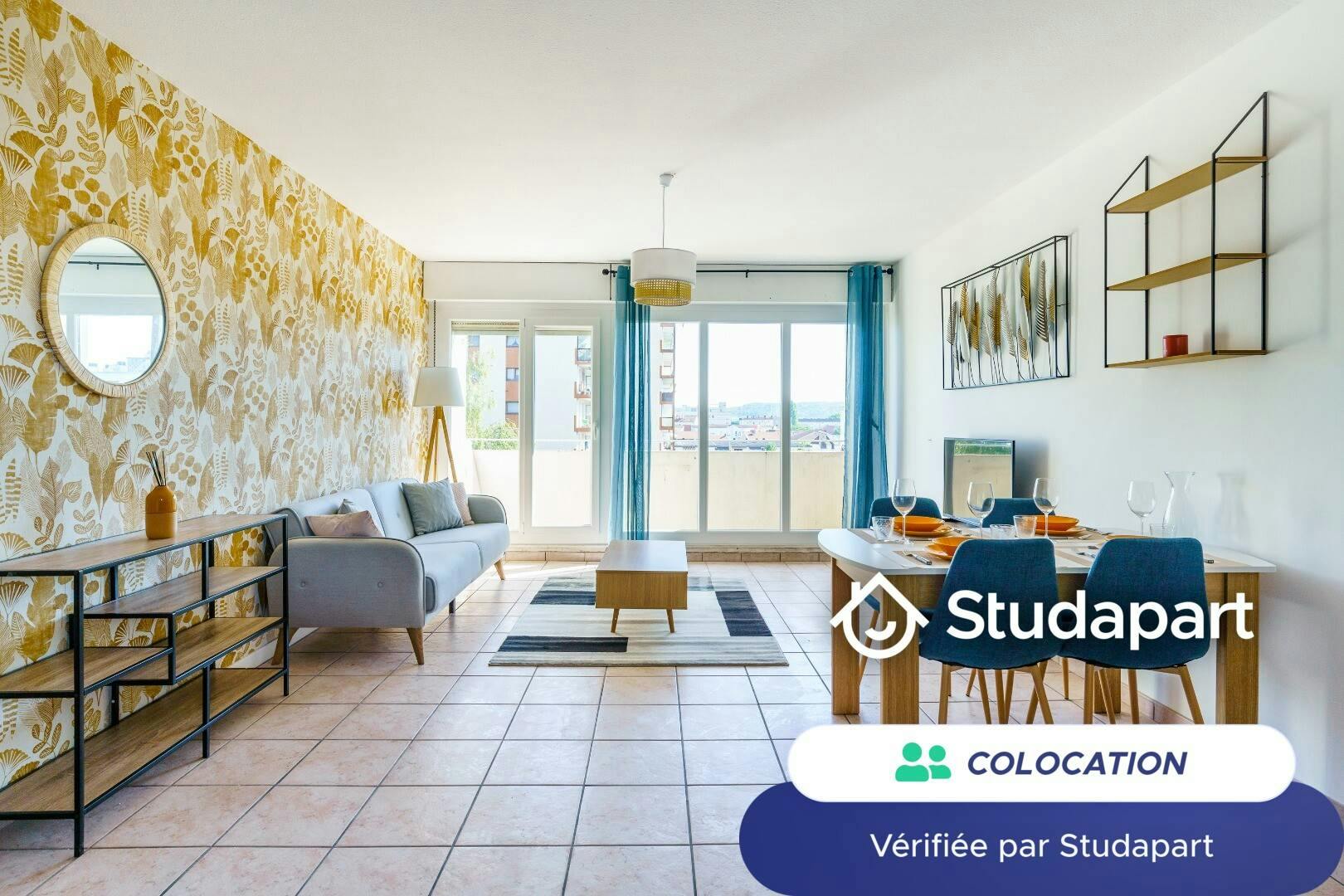 Privé kamer te huur voor € 465 per maand in Metz, Route de Woippy