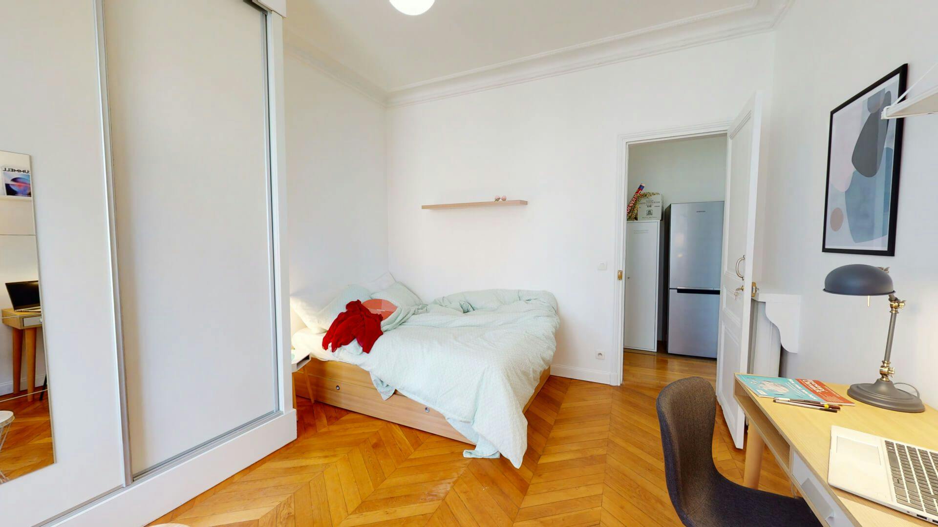 Single room Paris, 1 bed, 16m² — photo 4
