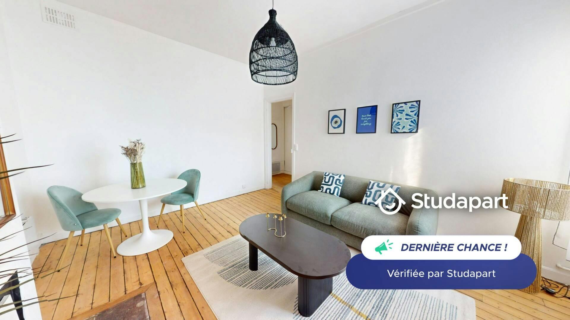 Apartament de închiriat pentru 890 EUR pe lună în Reims, Rue de Bétheny