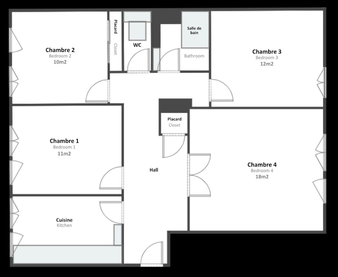 Single room Lyon, 1 bed, 10m² — photo 8