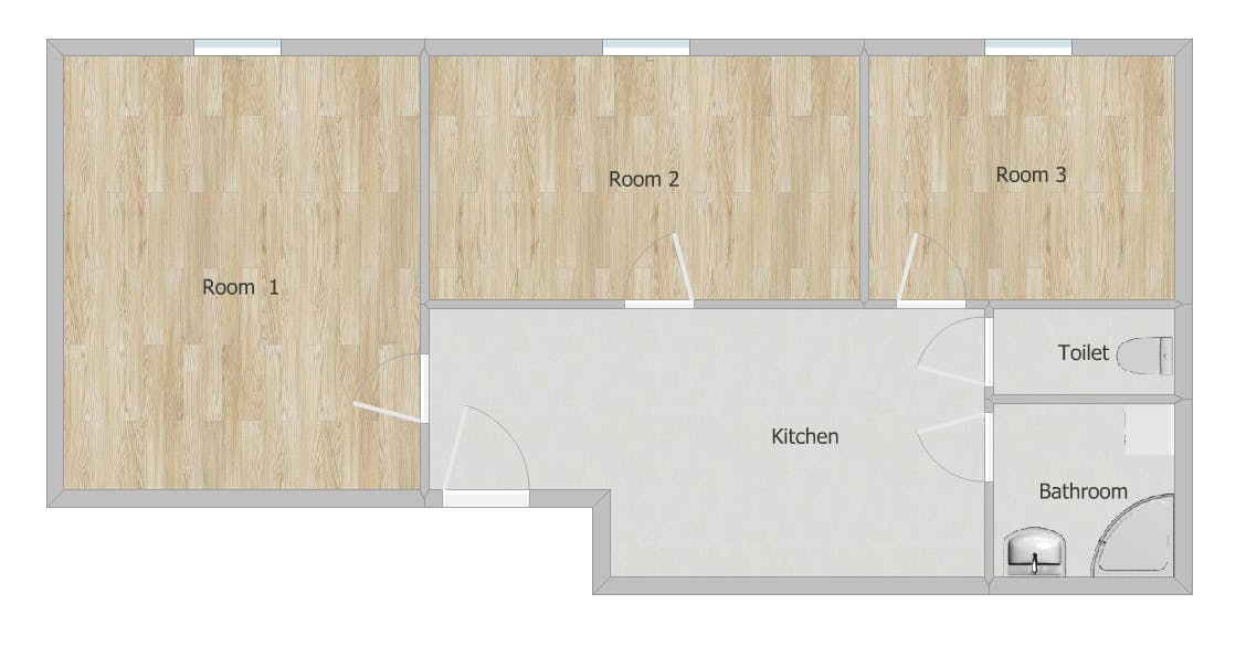 Single room Vienna, 1 bed, 16m² — photo 6