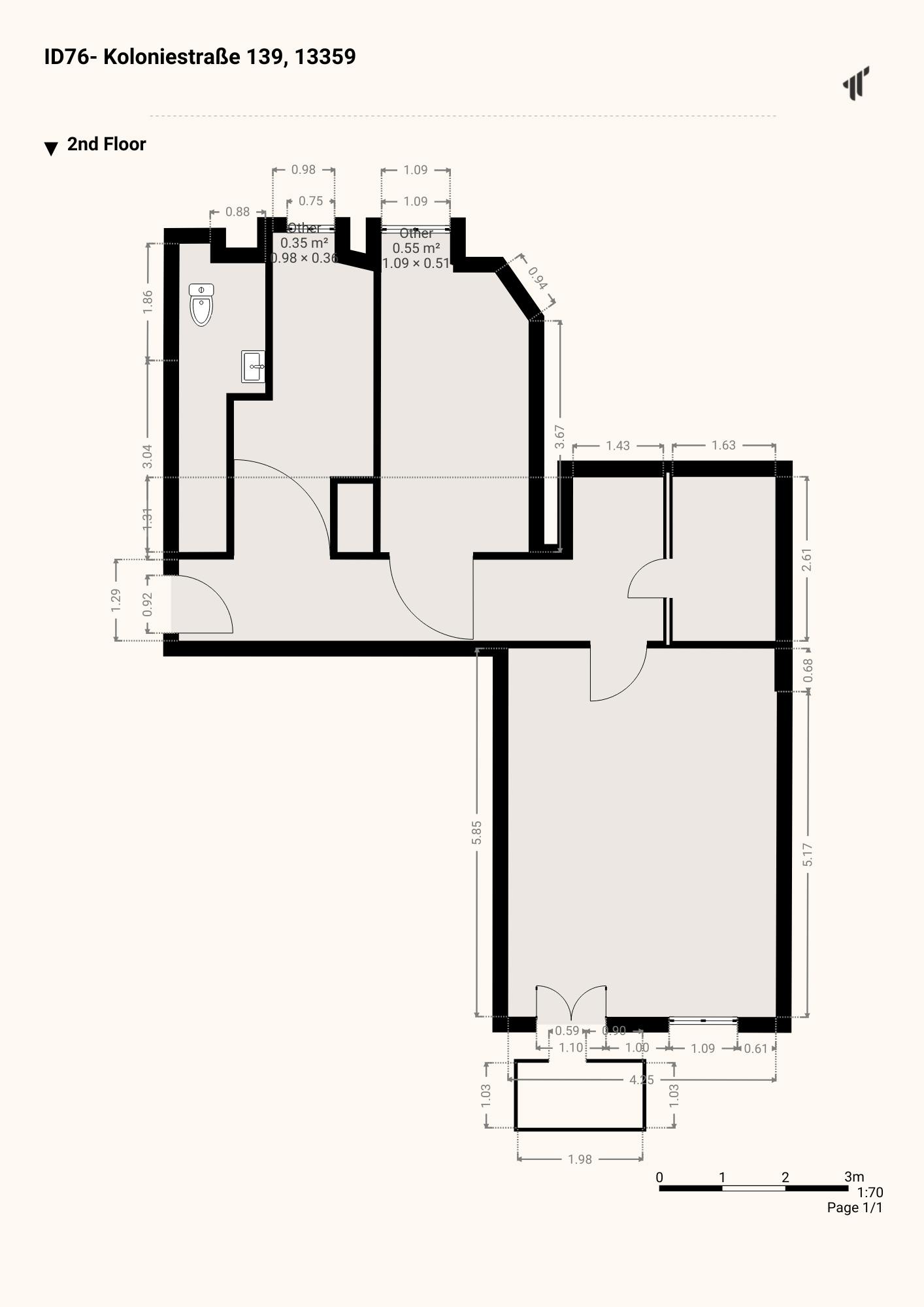 Apartment Berlin, 1 bed — photo 20