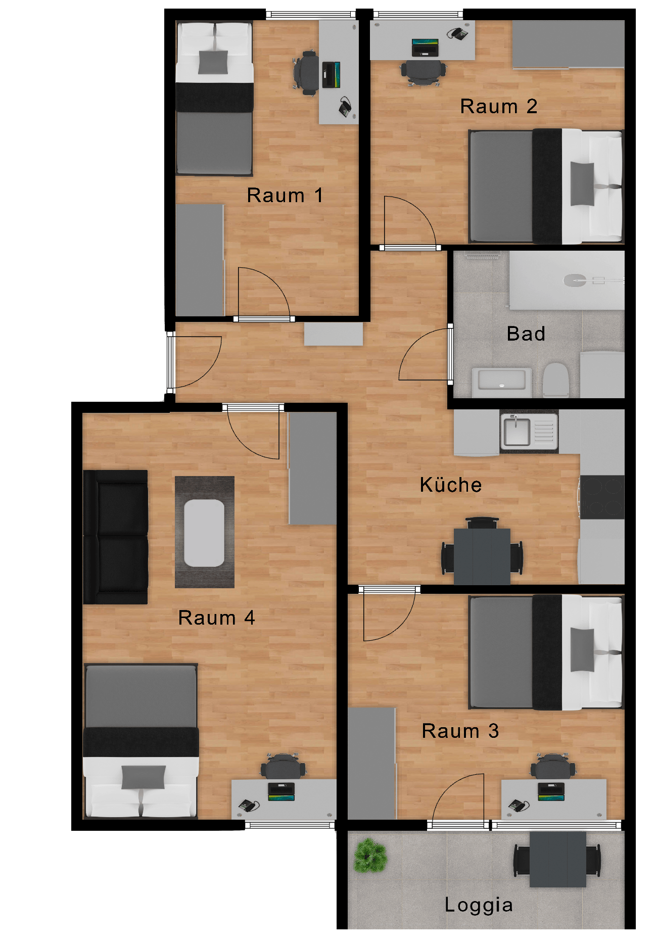 Single room Munich, 1 bed, 16m² — photo 5