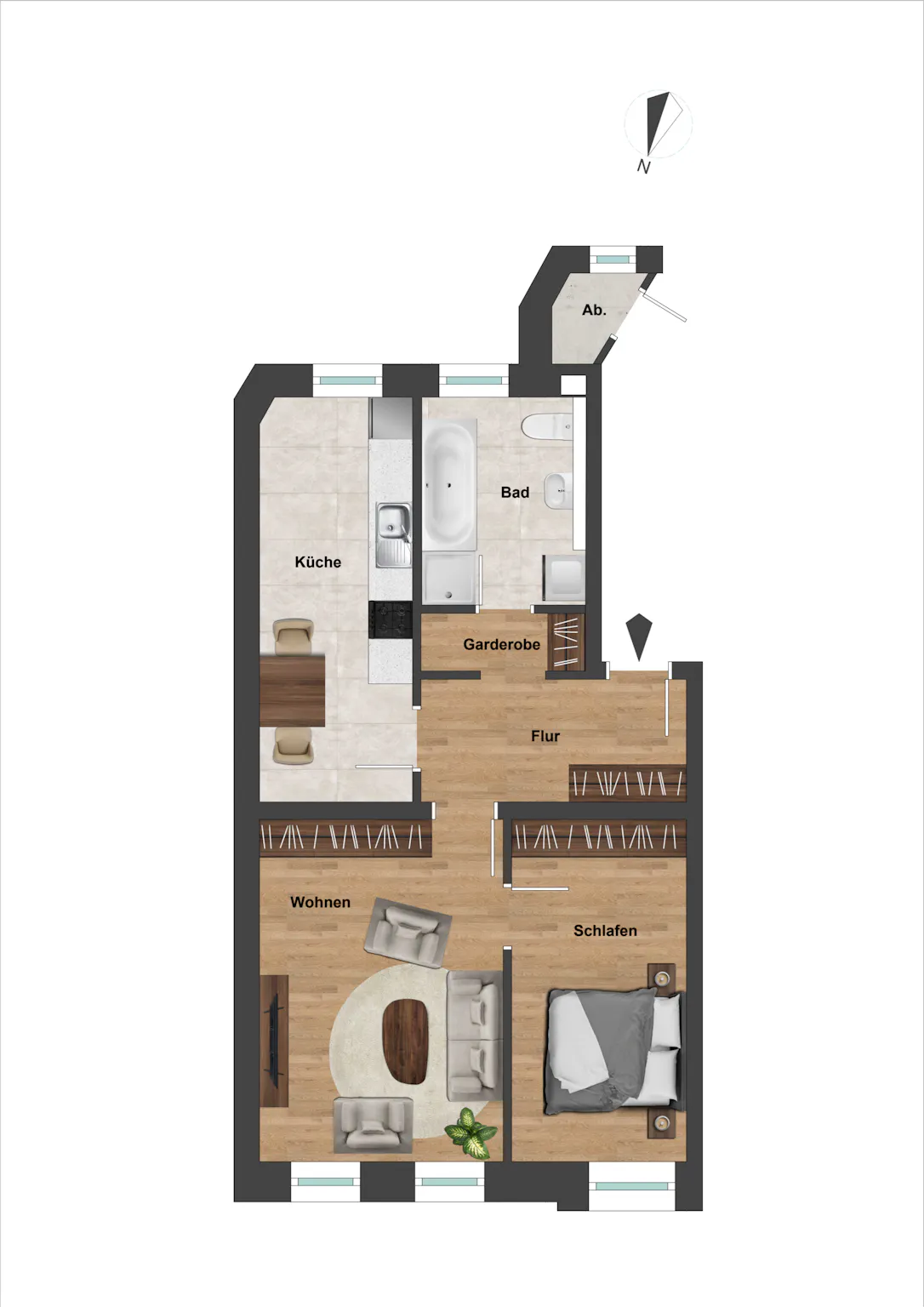 1-Bedroom Apartment in Endersstraße, Leipzig (1628861) DOCUMENTATION