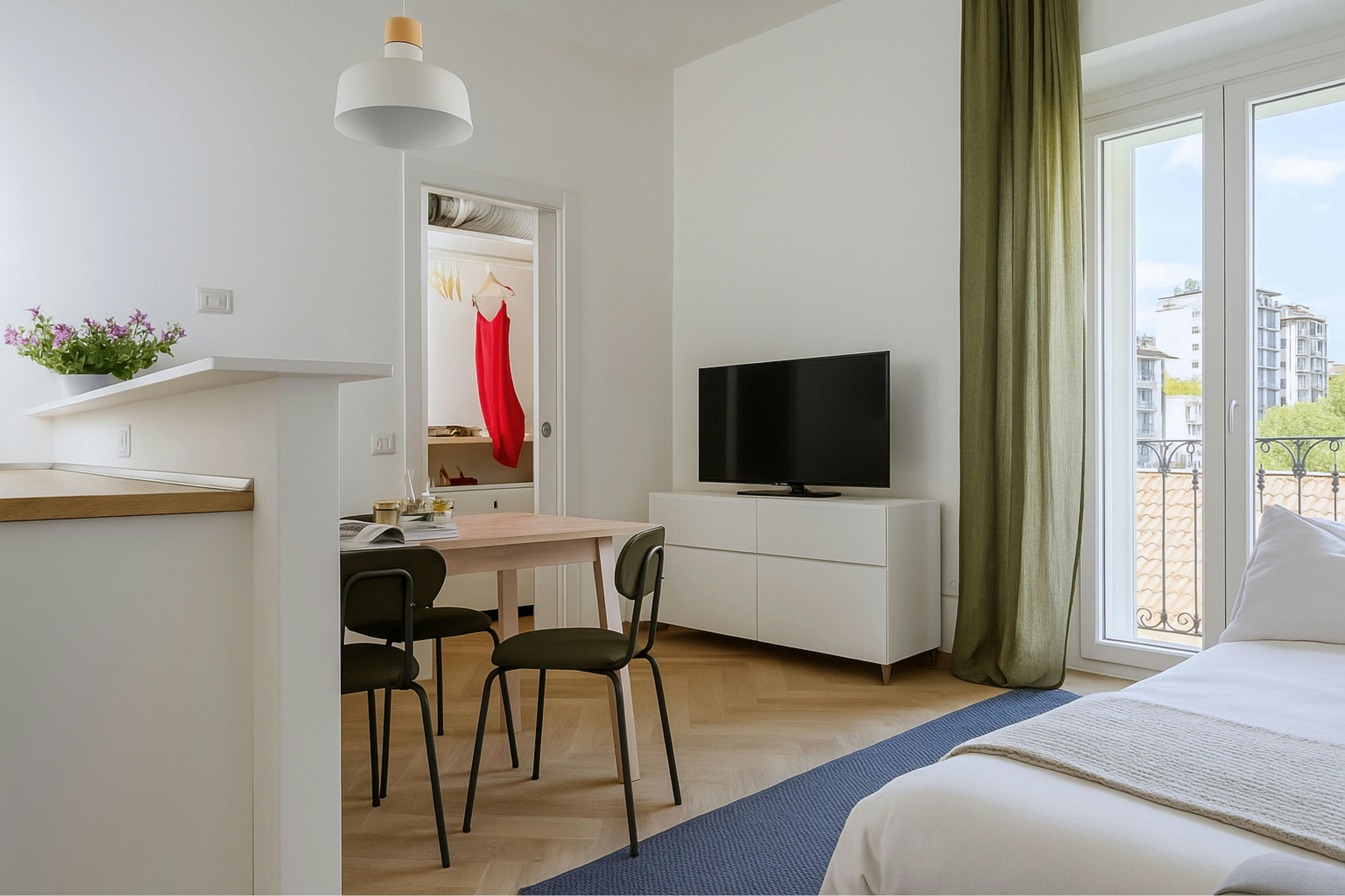 Studio for rent for €1,500 per month in Milan, Via Ascanio Sforza