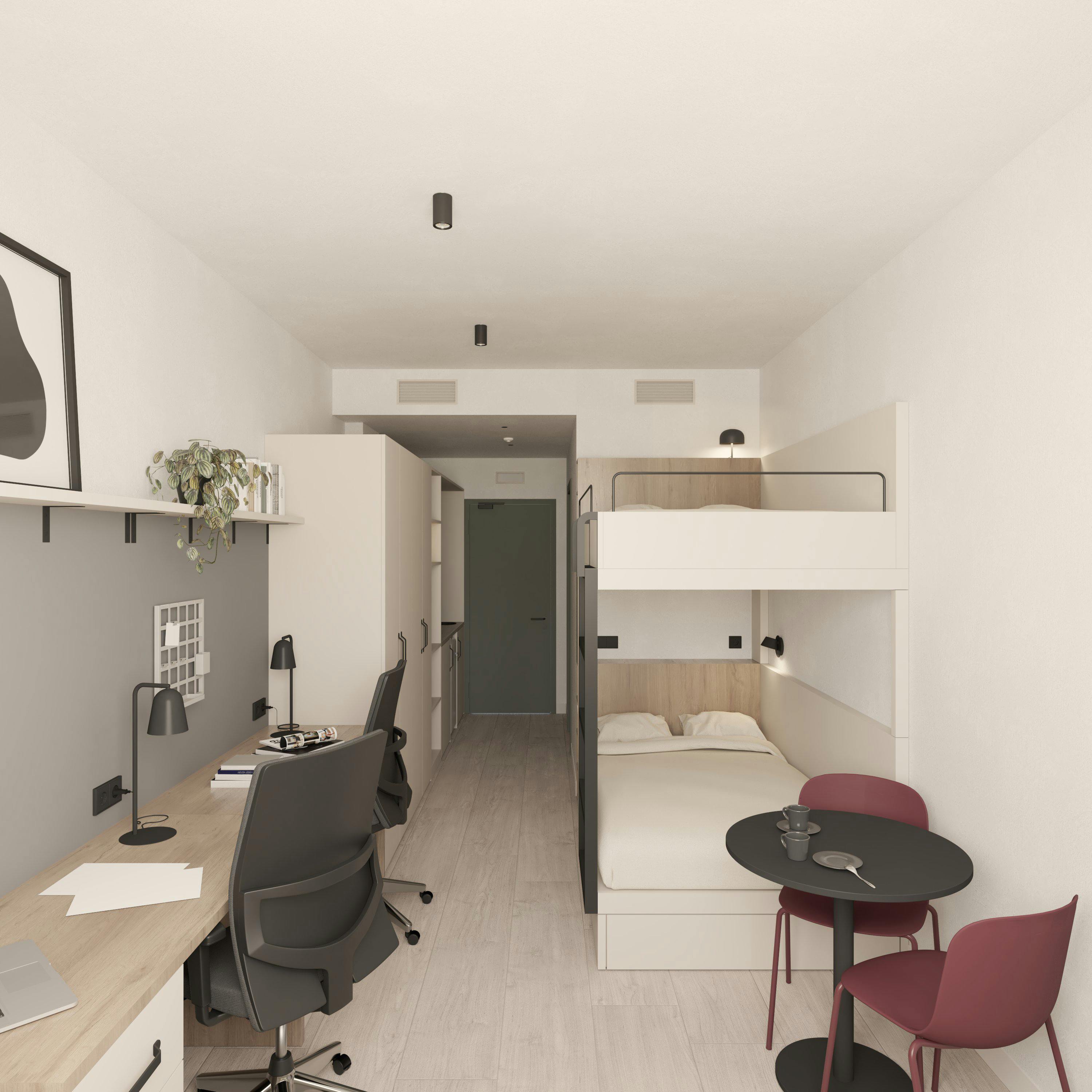 Double room Urbanización Los Vergeles, 1 bed, 33m² — photo 2
