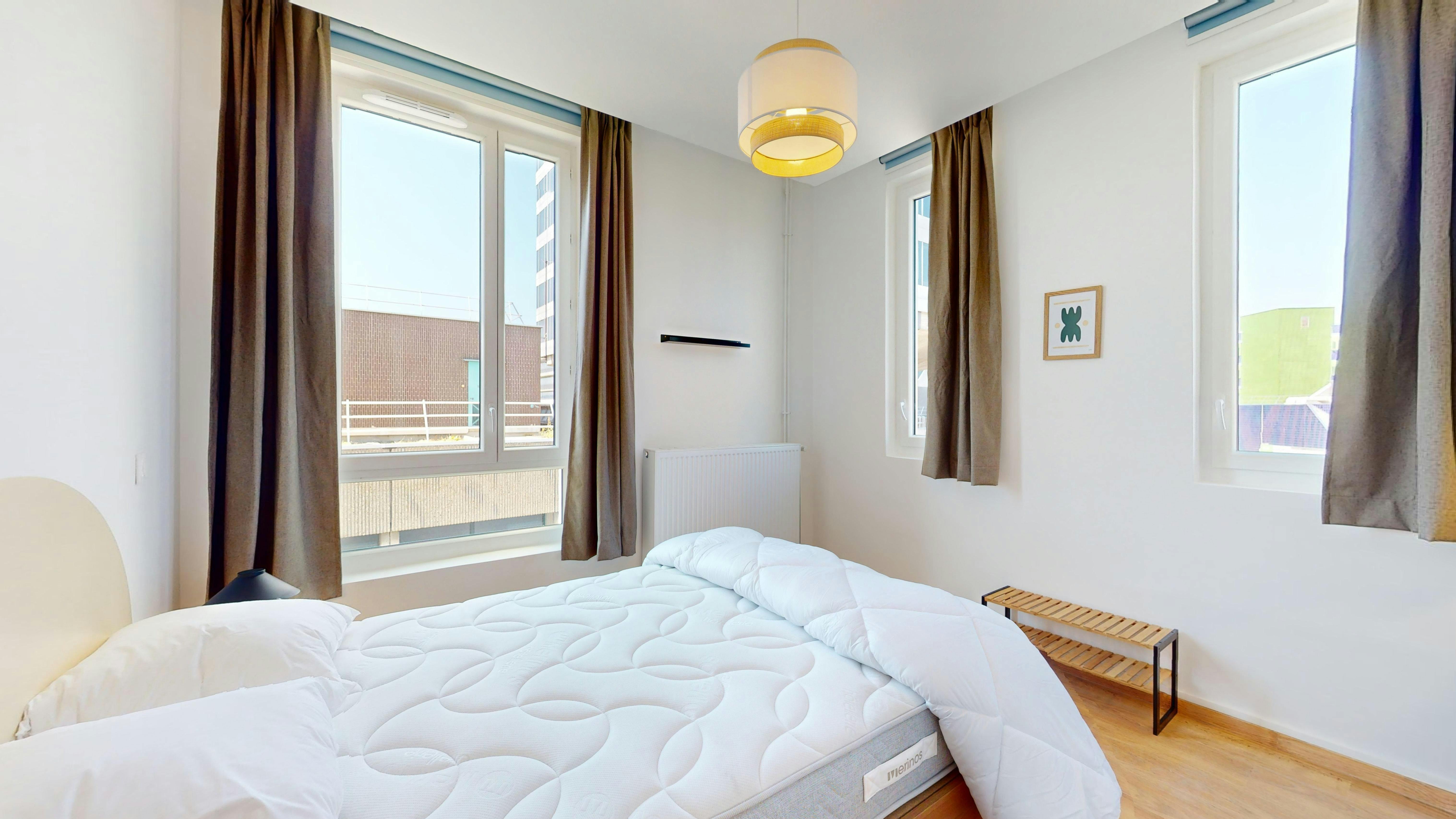 Single room Cergy, 1 bed, 19m² — photo 29