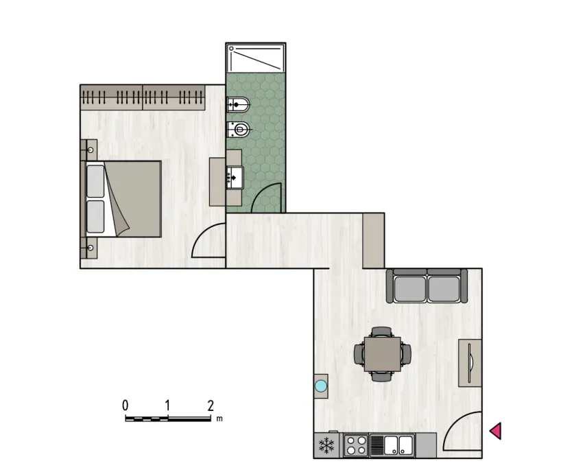 1-Bedroom Apartment in Via Carlo Cignani, Bologna (1636249) DOCUMENTATION