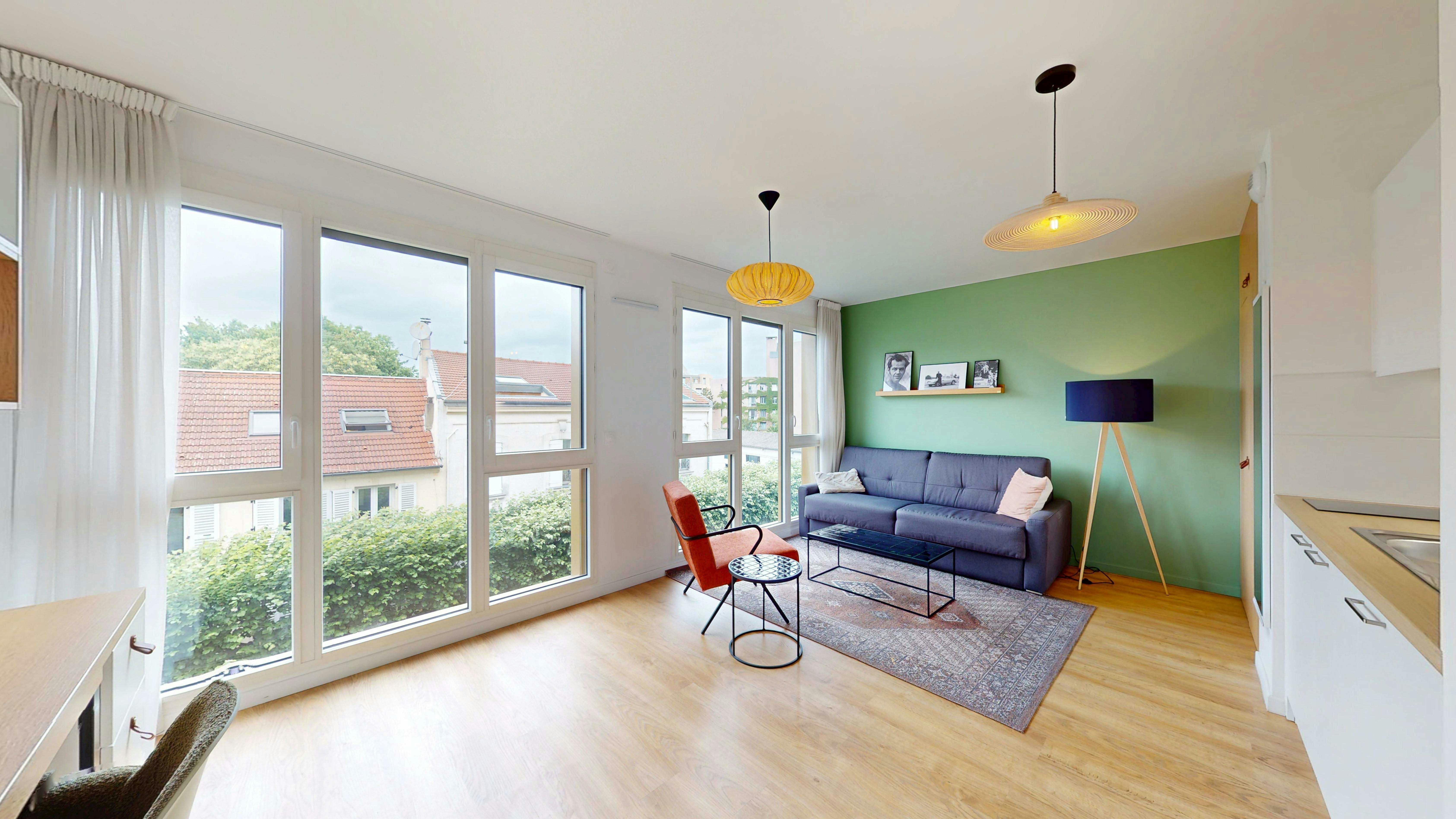 Garsonieră de închiriat pentru 1.071 EUR pe lună în Ivry-sur-Seine, Rue Lénine