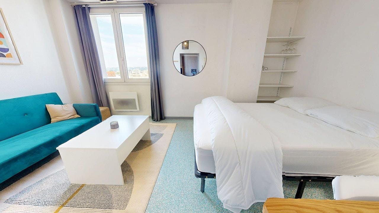 Studio for rent on Boulevard des Tchécoslovaques, Lyon - Widok 6