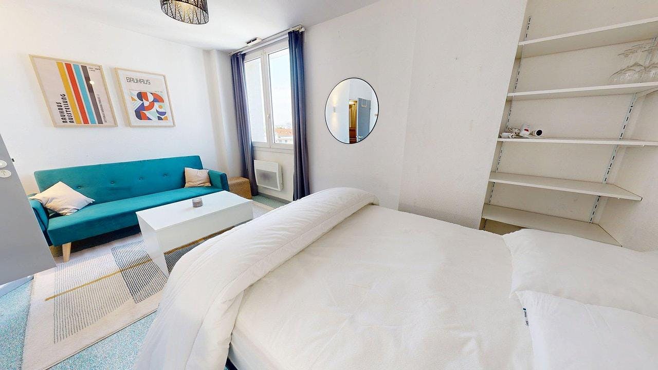 Studio for rent on Boulevard des Tchécoslovaques, Lyon - Widok 5