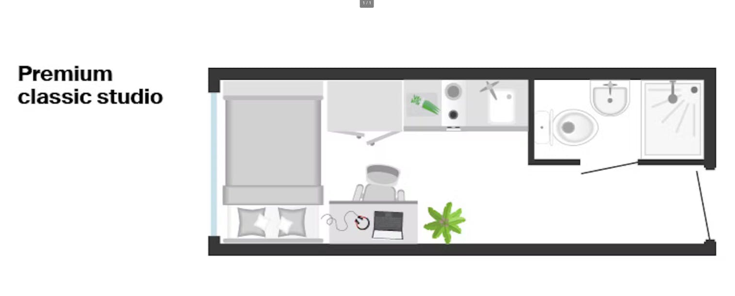 Single room Warsaw, 1 bed, 18m² — photo 10
