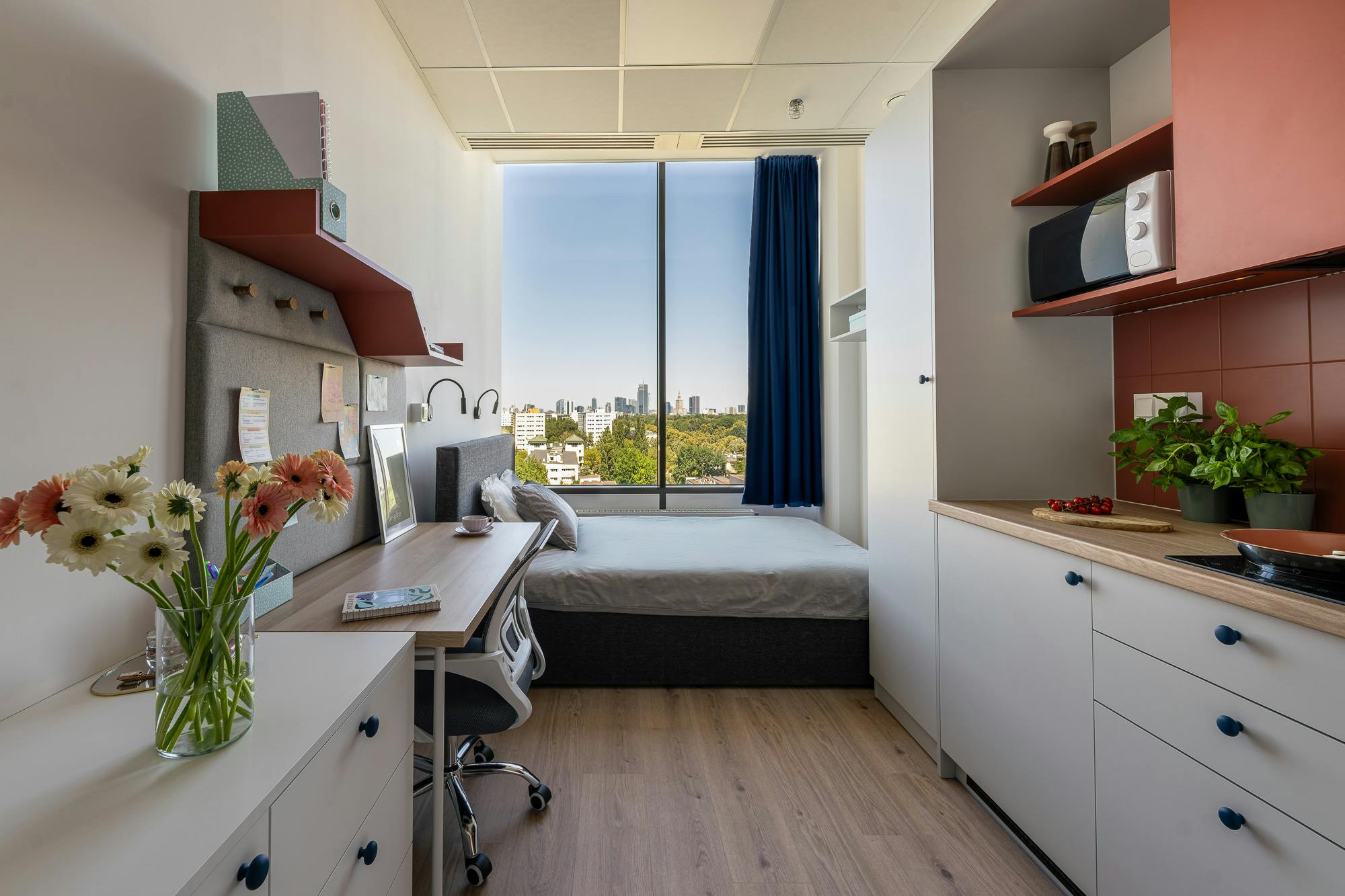 Studio à louer pour 875 €/mois à Warsaw, Żwirki i Wigury