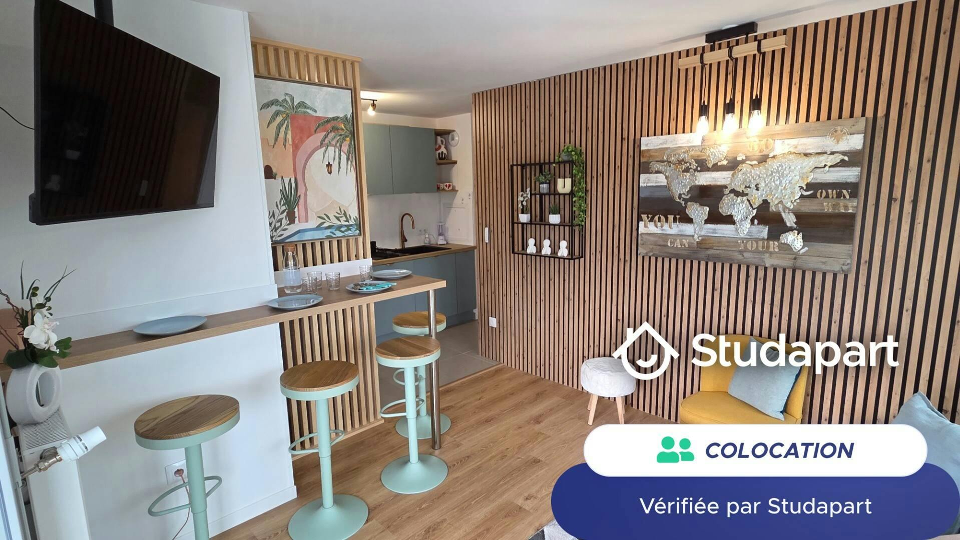 Private room for rent for €545 per month in Reims, Rue de l'Abreuvoir