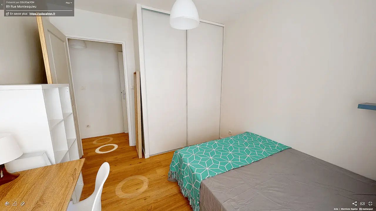 Private room in Rue Montesquieu, Lyon (1640487) room image 1