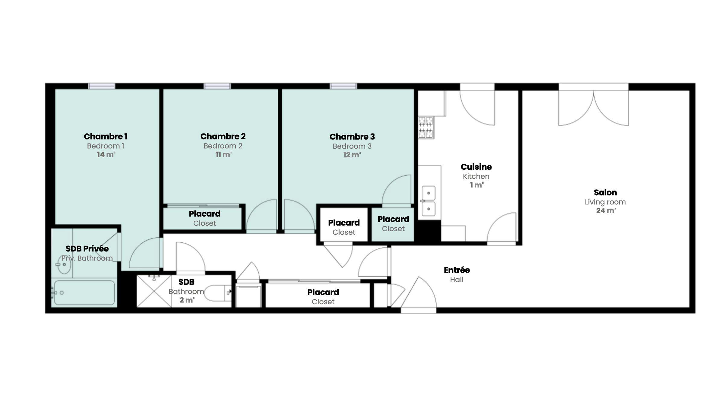 Single room Lyon, 1 bed, 11m² — photo 9