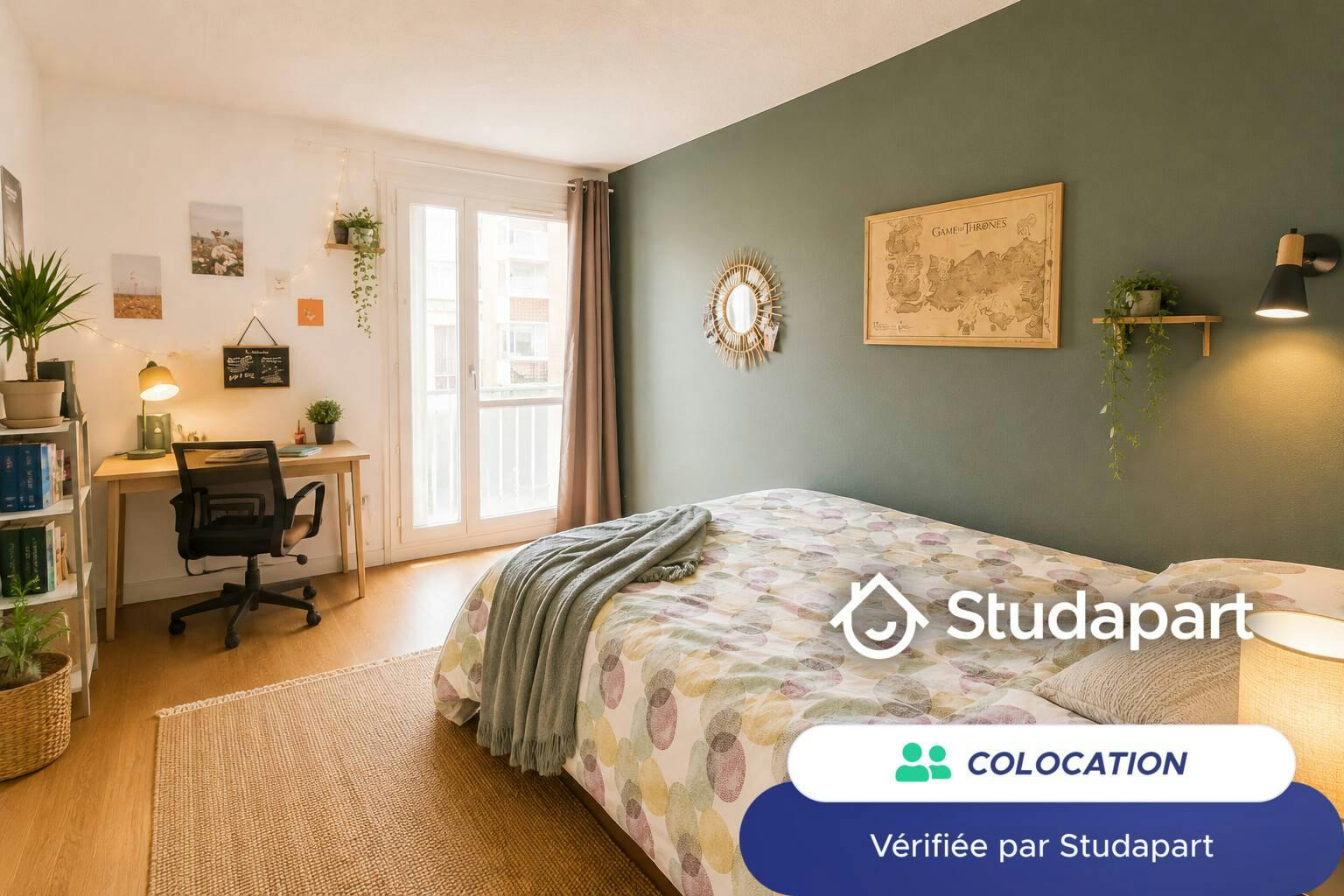 Private room for rent on Place de Vintimille, Toulouse - Plus