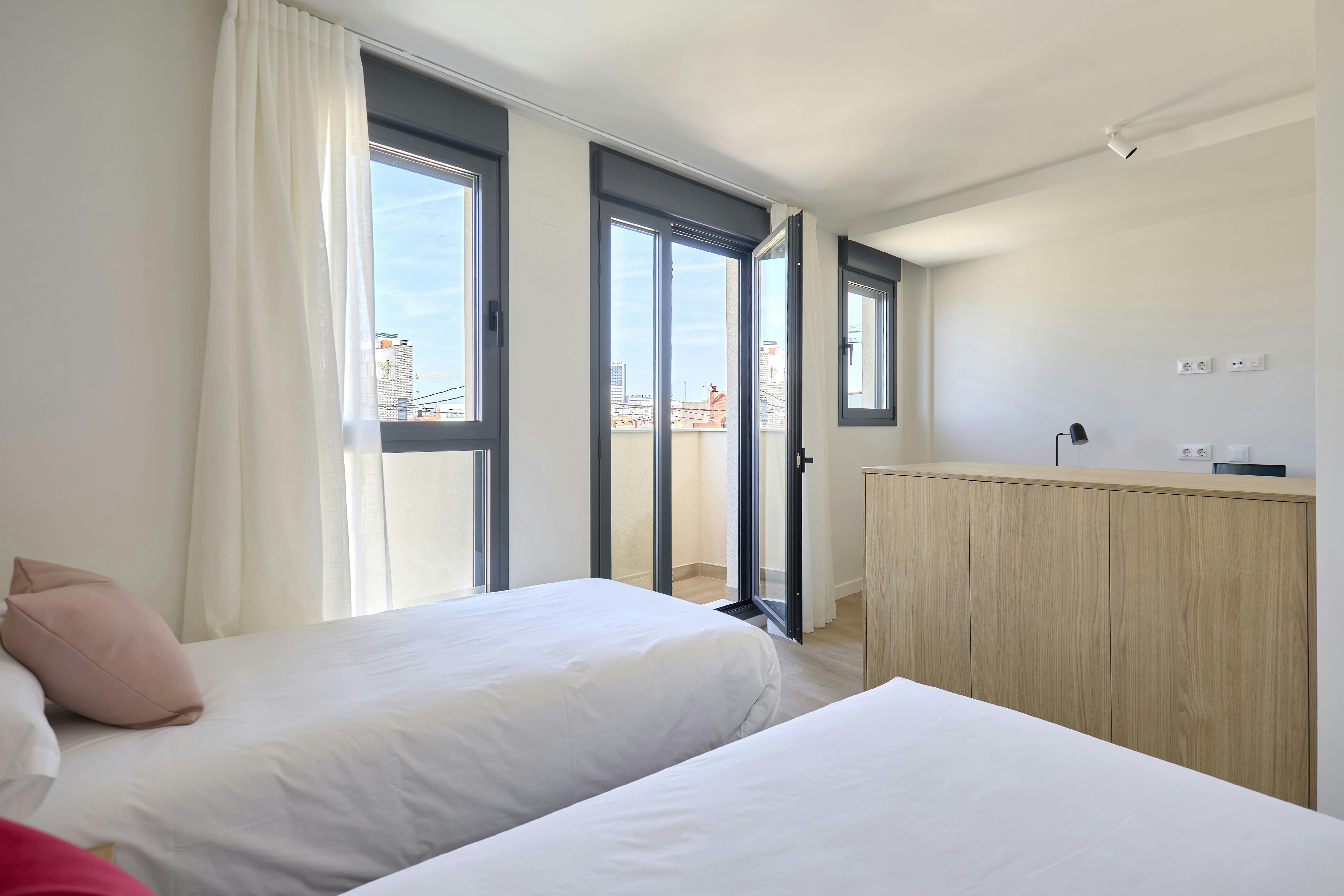Single room Madrid, 1 bed, 19m² — photo 3