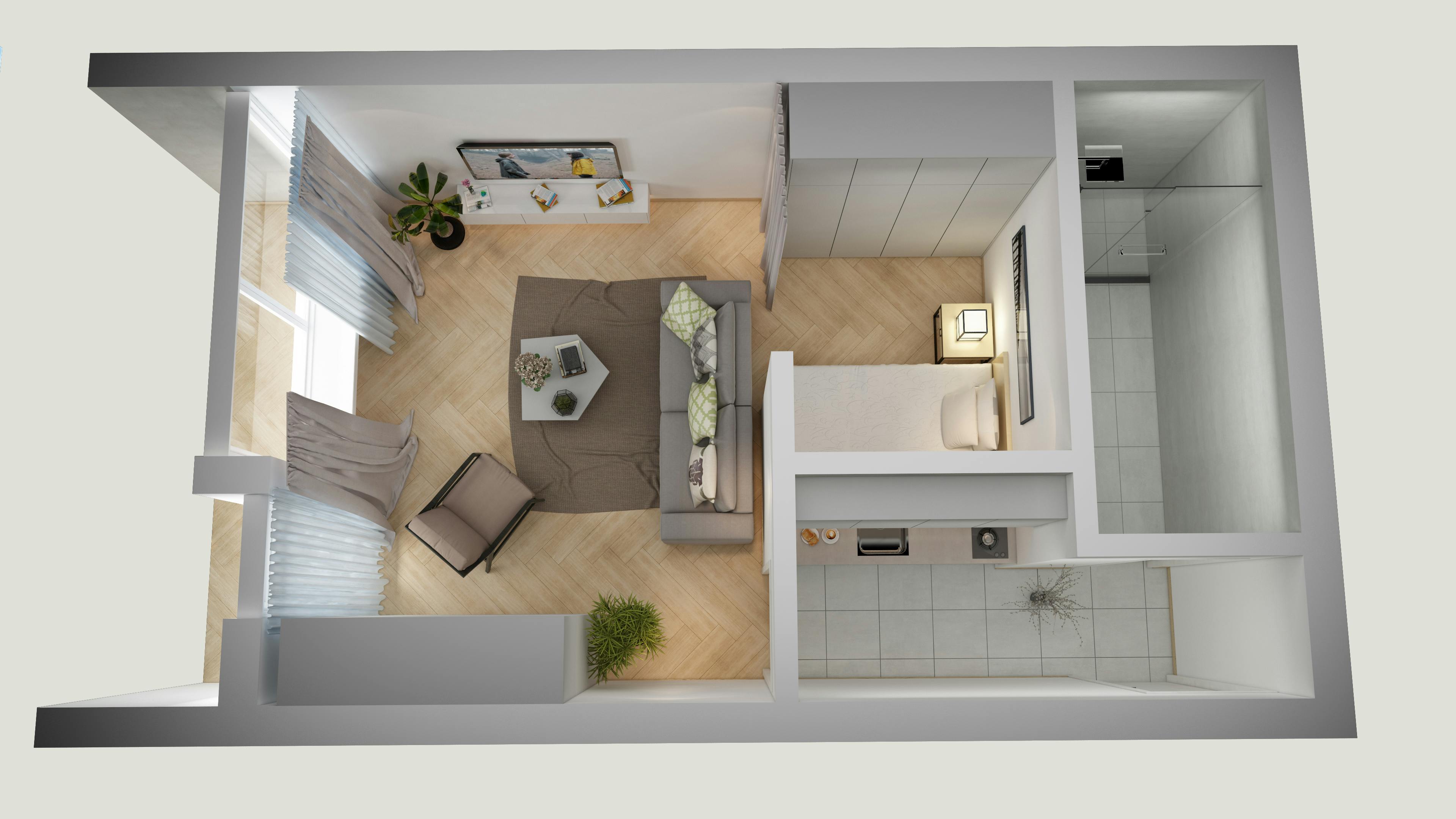 Apartment Leverkusen, 1 bed — photo 1