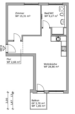 1-Bedroom Apartment in Zillestraße, Berlin (1650043) DOCUMENTATION