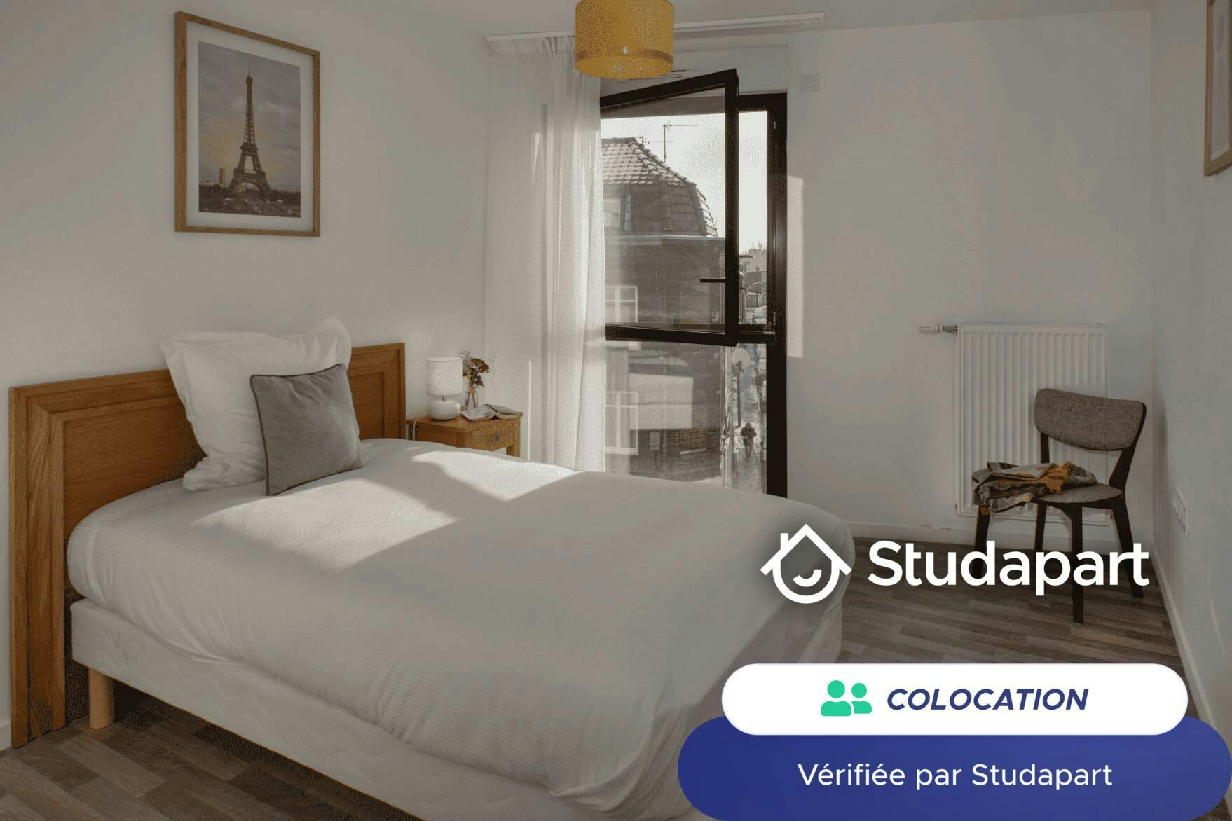 Private room for rent on Rue Adèle Duriez, Lille - Vue 5