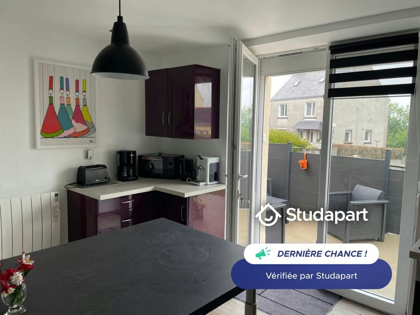 Appartement te huur voor € 550 per maand in Quimper, Rue de la Terre Noire