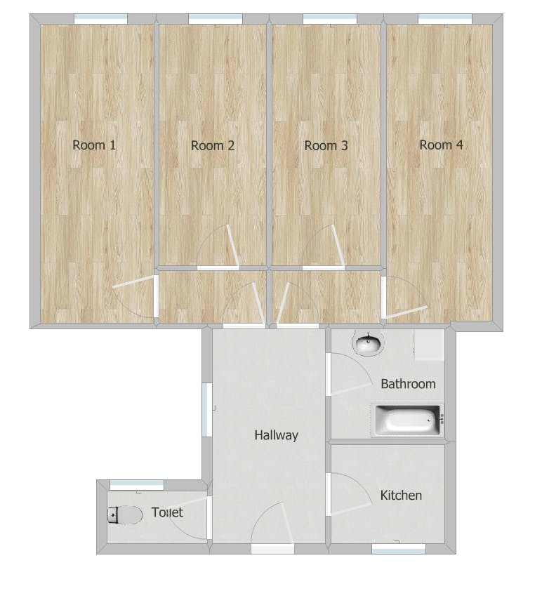 Single room Vienna, 1 bed, 8m² — photo 1