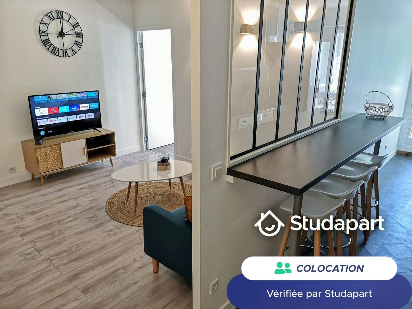 Private room for rent for €525 per month in Cergy, Rue de la Justice Turquoise