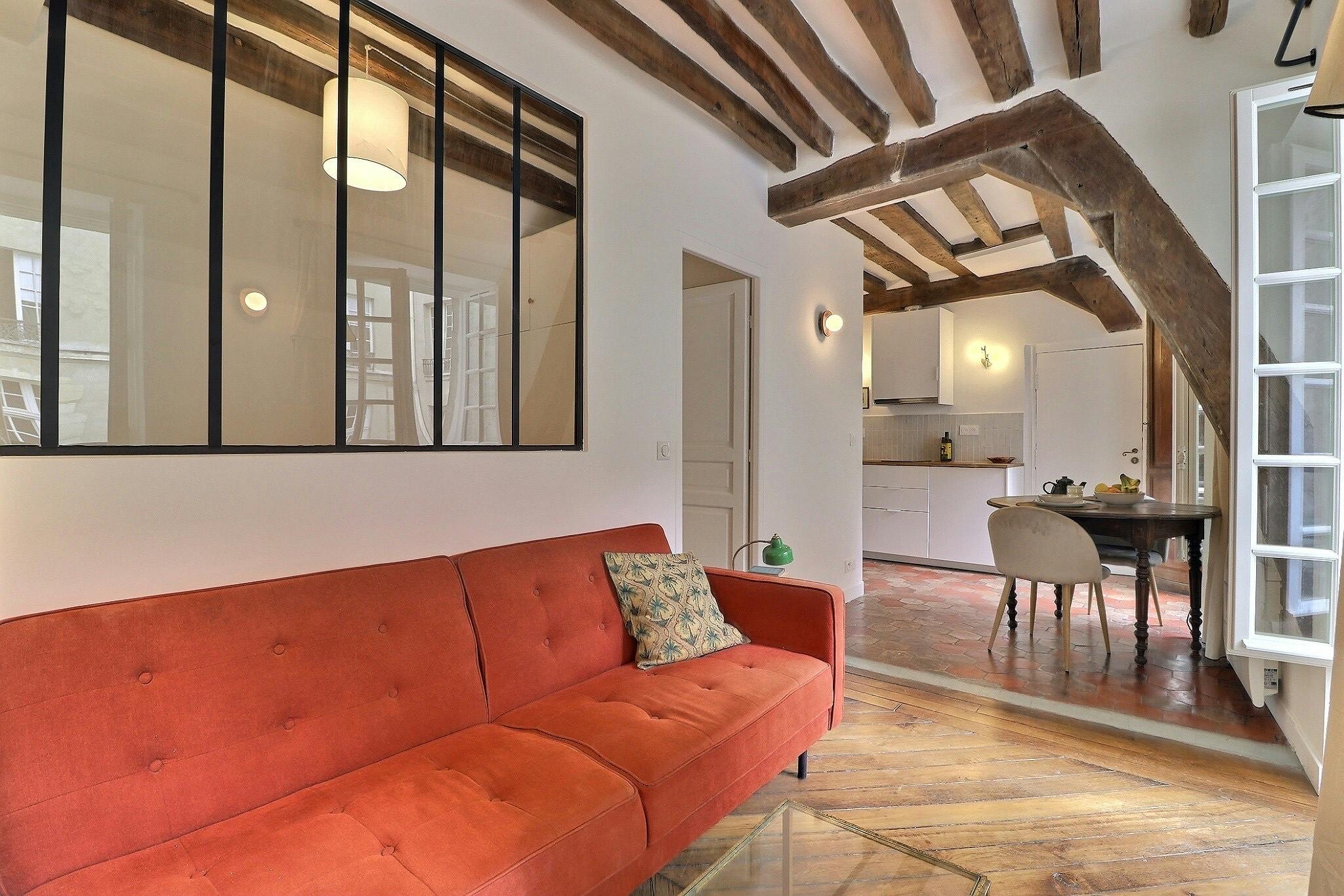 1-Bedroom Apartment in Rue des Francs Bourgeois, Paris (1661731) ROOM 1