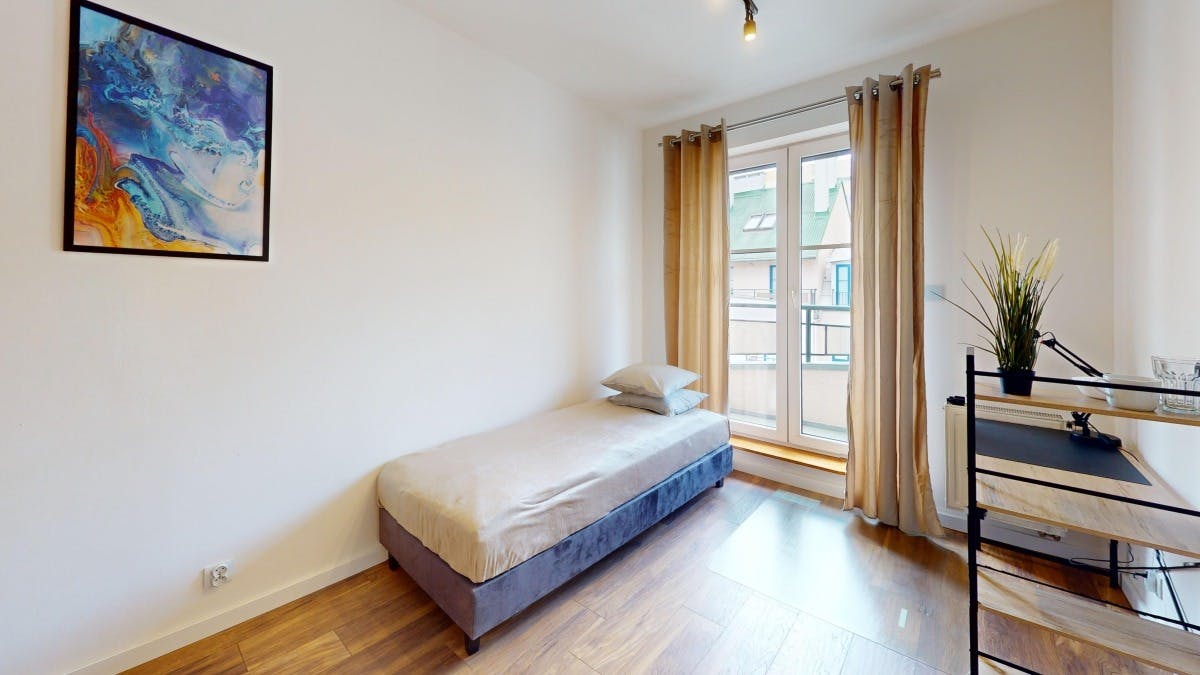 Private room for rent for PLN 1,980 per month in Warsaw, Powstańców Śląskich