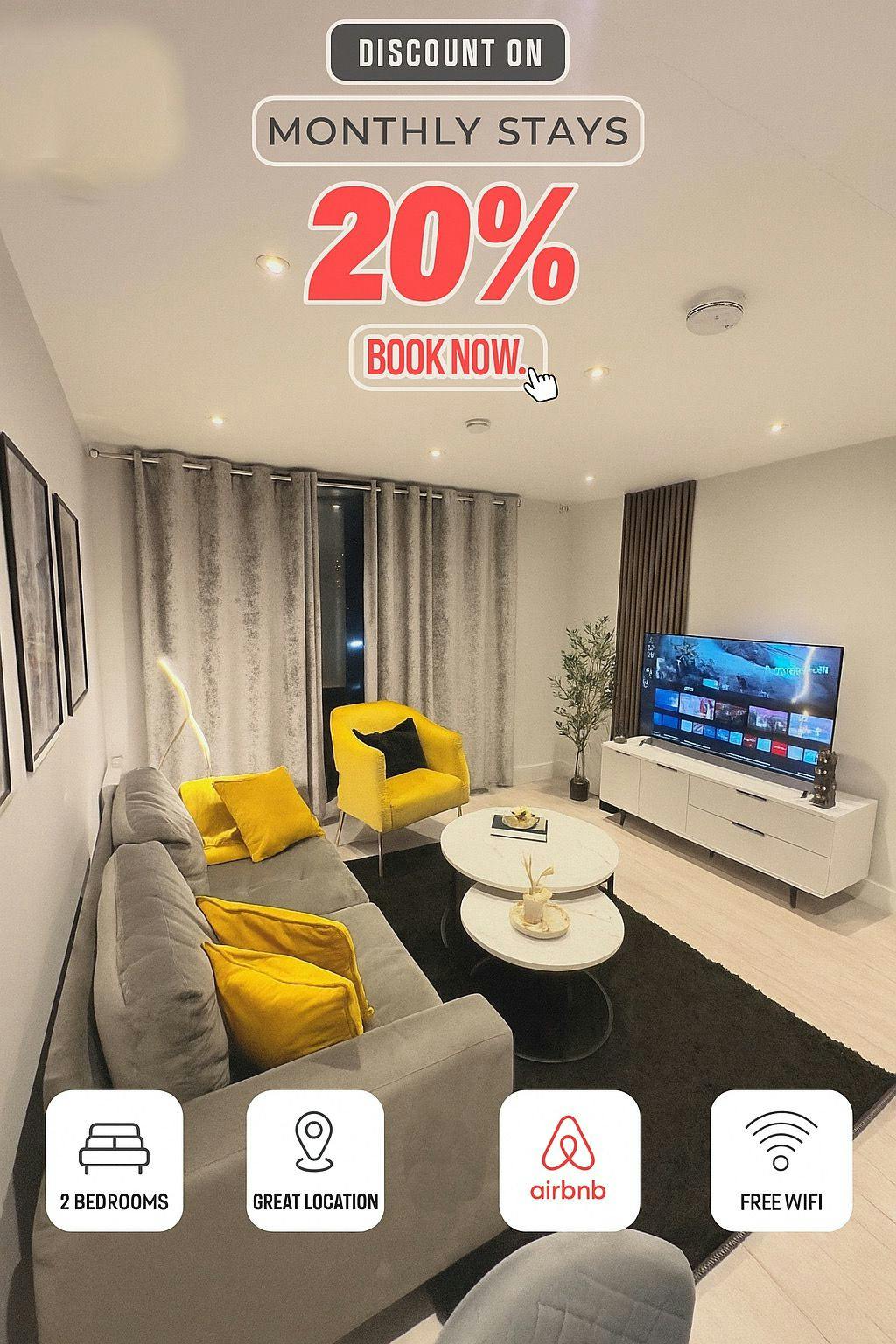 Appartement à louer pour 2 800 £GB/mois à Salford, Oldfield Road