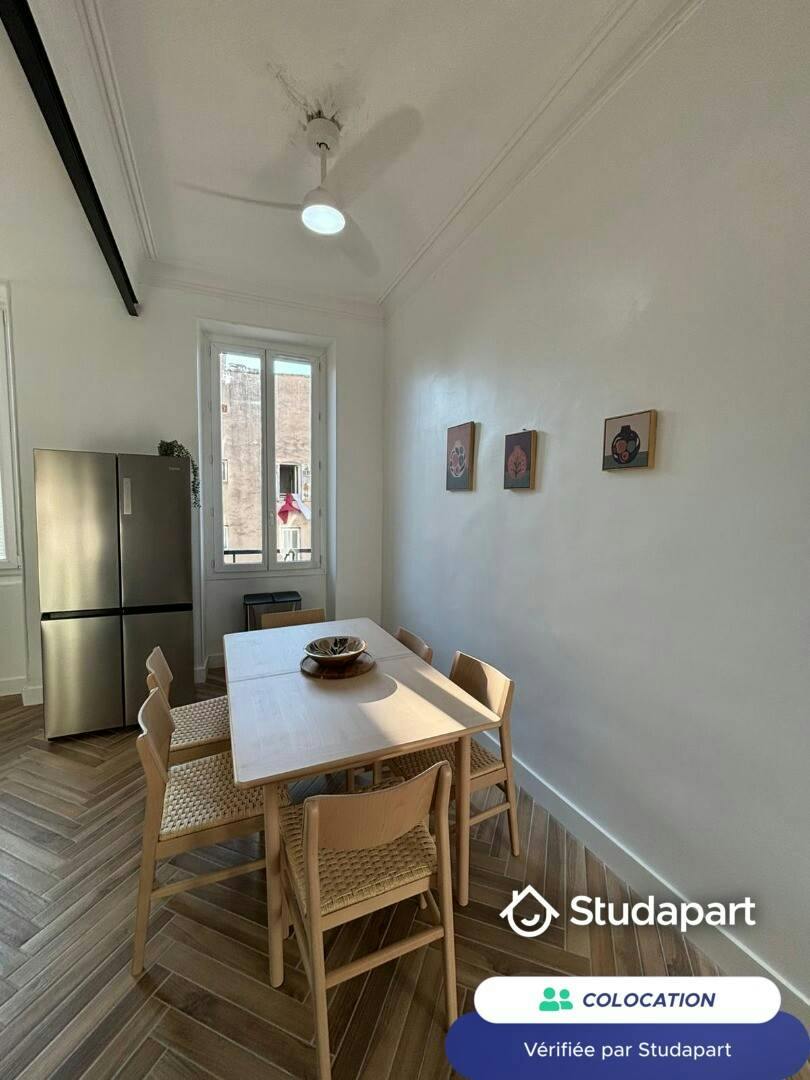 Private room for rent on Rue des Trois Rois, Marseille - Vue 5