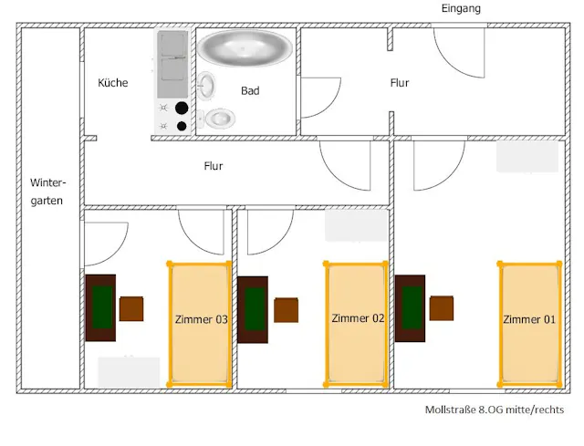 Shared room in Mollstraße, Berlin (1667632) room image 7