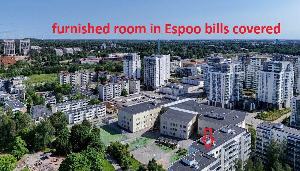 Chambre privée à louer pour 500 €/mois à Espoo, Miekka